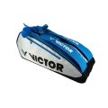 Victor Racketbag Doublethermobag 9114B (Racket bag, 2 main compartments, shoe compartment) 2024 white/blue